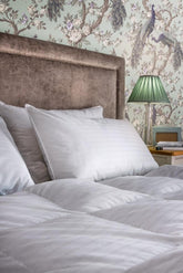 Laura Ashley White 100% Cotton Premium Duck Feather and Down Pillow